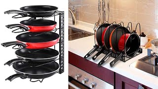 पॉट  रैक | everex | Adjustable Pan stand and pot stand | kitchen storage solutions for small spaces