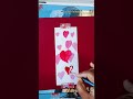 Heart bookmark 🔖♥️ #watercolor #bookmark #cute #tahrin  #trending #shorts #ytshort #trendingonshorts