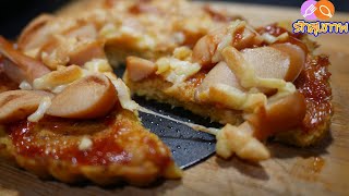 ขนมคีโต ep9l พิซซ่าคีโต ไร้แป้ง ไร้น้ำตาลไฟเบอร์สูง l KETO Pizza in 10 MINUTES  NO FLOUR