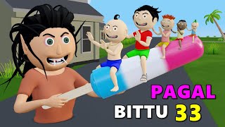 PAGAL BITTU SITTU 33 | Gola | Ice Cream Wala Cartoon | Bittu Sittu Toons,Cartoon Comedy,Desi Comedy