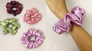 DIY Satin Silk Scrunchies 🌸 How To Make Scrunchies For Sale. How To Make A Scrunchies At Home