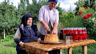 Şah Plovun  və Zoğal Kompotun Hazırlanması, ASMR food, Outdoor Cooking