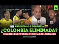 REACCIÓN de PRENSA e HINCHAS COLOMBIANOS | Argentina 1-0 Colombia ¿COLOMBIA ELIMINADA de QATAR 2022?