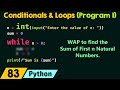 Conditionals and Loops - Program 1