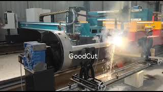 GoodCut Large Gantry Plasma Cutting Machine with Rotaty for Tube Cutting