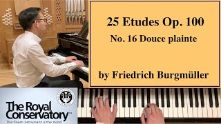 Burgmuller: Douce plainte, from: 25 Etudes Op. 100 (No. 16) [Piano Tutorial] - RCM Piano Level 5