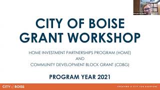 CDBG and HOME Grant Application Workshop