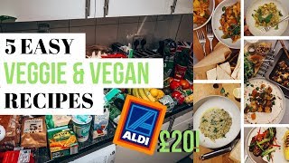 £20 WEEKLY FOOD SHOP | 5 EASY VEGAN & VEGETARIAN RECIPES ON A BUDGET | VEGANUARY