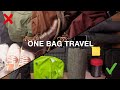 How to Pack Lighter | One Bag Travel Tips & Tricks