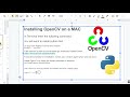 Installing OpenCV - 2023 Update