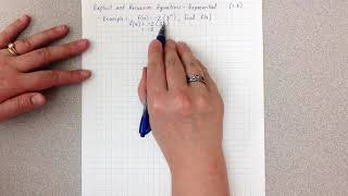 Math 1 - Module 1.3 - Explicit and Recursive Exponential Equations