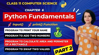 Python Fundamentals - ONE SHOT | Class 11 Computer Science | ENGLISH🎯