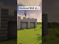 minecraft build hack how to create a medieval wall in seconds 🏰⚔️