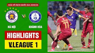 Highlights: Hà Nội - Khánh Hòa | Hàng công bùng nổ ấn tượng, mãn nhãn bàn thắng ở Hàng Đẫy