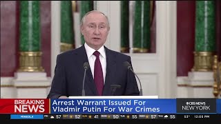 War crimes arrest warrant issued for Putin