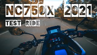 Honda NC750X 2021 Manual | Test Ride [4K RAW Onboard]