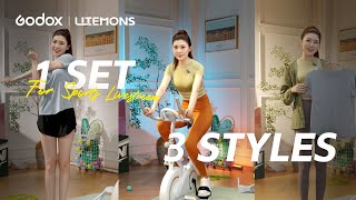 How to Light Fitenss Live Streaming with Litemons LA Series