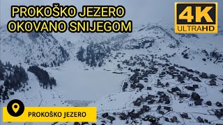 Prokoško jezero okovano snijegom