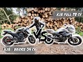 TEST YAMAHA XJ6 FULL/ vs bridée! Je lui colle au cul en bridé...