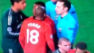 Rio Ferdinand Claps at the Referee after Red Card- Manchester United vs Real Madrid 5/3/2013