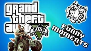 GTA 5 Funny Moments 3 - HILLBILLY EDITION!  ATV Jumps, Base Jumping, and Stunts! "GTA V Gameplay"