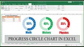 Infographics: How to Make Progress Circle Chart in Excel