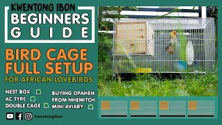 BIRD CAGE AC TYPE \u0026 DOUBLE CAGE FULL SETUP | BEGINNERS GUIDE | PAANO MAG SETUP NG CAGE NG MGA IBON