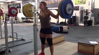 National Champion Jessica Lucero Overhead Squat 95 kg