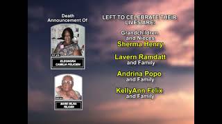 Eleonora Camilia Felicien & Marie Velina Felicien ~ Long Obituary