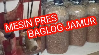 MESIN PRES BAGLOG JAMUR OTOMATIS SEDERHANA