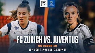 FC Zürich - Juventus | UEFA Women's Champions League 2022-23 Spieltag 1 Ganzes Spiel