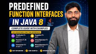 Learn Java 8 Predefined Functional Interfaces | Predicate, Function, Consumer, Supplier in Java