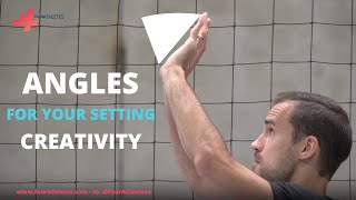 Setting ANGLES for more creativity! Angles aren't just for passing a volleyball now!