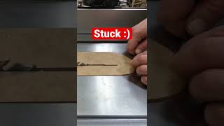 Zero clearance insert got stuck #woodworking #zeroclearance #insert #tablesaw