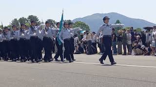 【航空自衛隊】〖防府南基地〗航空祭　女性自衛官候補生観閲行進2022.06.04#山口県 #防府市 #航空自衛隊 #自衛官候補生#女性自衛官