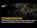 Civil Society groups call for stricter border controls and promoting South African-first employment