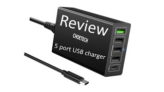 Review Choetech 5 port USB charger