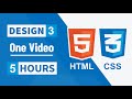 [Arabic] HTML And CSS Design 3 In 2022 in One Video