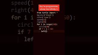 draw infinity using python turtle