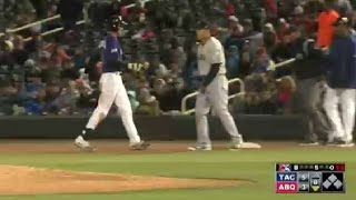 Albuquerque's Patterson singles for third hit