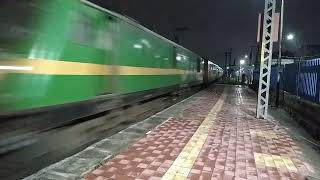 [ #07752 ] WADI SPECIAL EXPRESS TRAIN PULLING BY WAG-9 LOCOMOTIVE ARRIVAL \u0026 DEPARTURE FROM YAKUTPURA