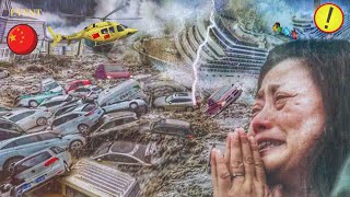China Stopped NOW! People Are Crying! Typhoon Doksuri Floods Beijing!