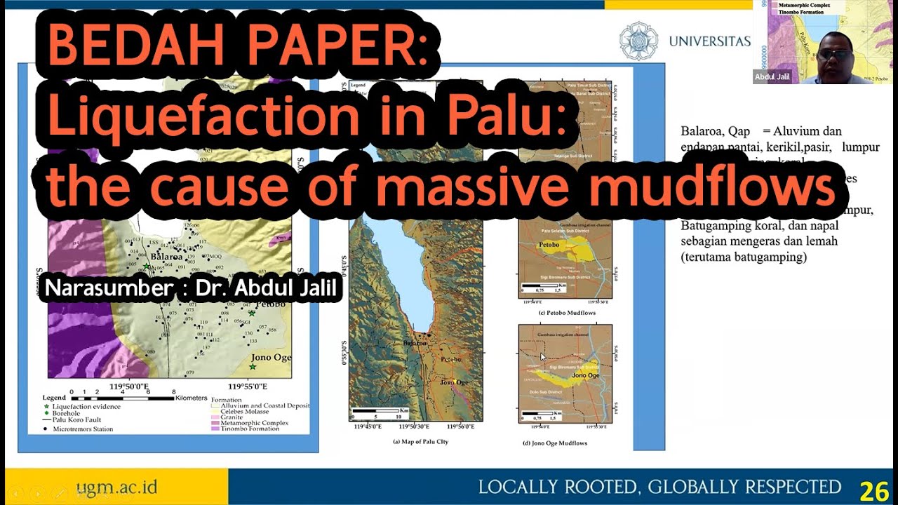 Bedah Paper: Liquefaction In Palu: The Cause Of Massive Mudflows - YouTube