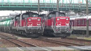 DD51-1804+1803 DD51-891+1801 重連＋重連　タキ貨物列車