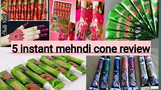 Instant mehndi cones/fast stain mehni cones/fast colour mehndi cone/best instant mehndi cone