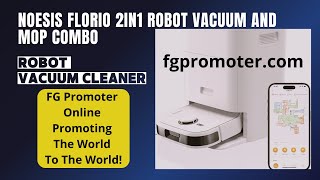 NOESIS Florio 2in1 Robot Vacuum and Mop Combo, Robot Vacuum, Self Emptying Robot Vacuum Cleaner