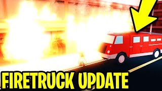 NEW FIRETRUCK UPDATE! JAILBREAK CITY IS ON FIRE!! [FULL GUIDE] | Roblox Jailbreak New Update