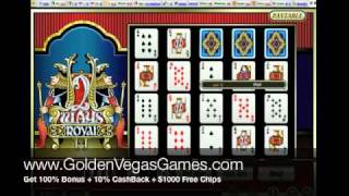 multiline two ways royal video poker www.goldenvegasgames.com