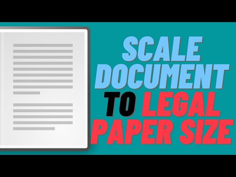 How do you scale a document in Word?