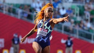 Sha’Carri Richardson 100m Semi-Final Race at the Olympic Trials